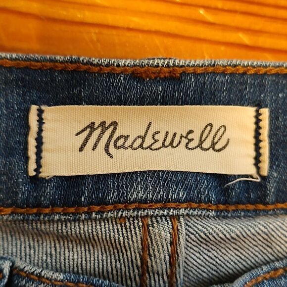 Madewell High Rise Skinny Crop Denim Blue Jean Size 25 - Picture 2 of 14